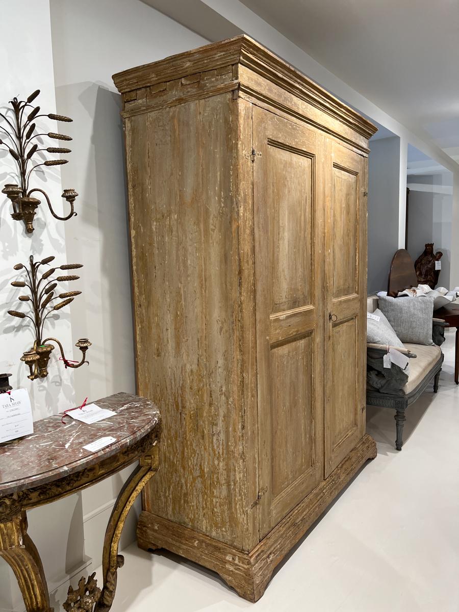 Italian Early 18c Tuscan Armoire with Original Paint