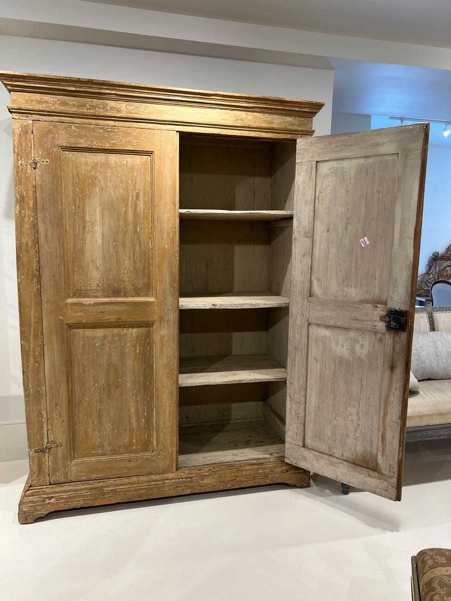 Early 18c Tuscan Armoire with Original Paint 2