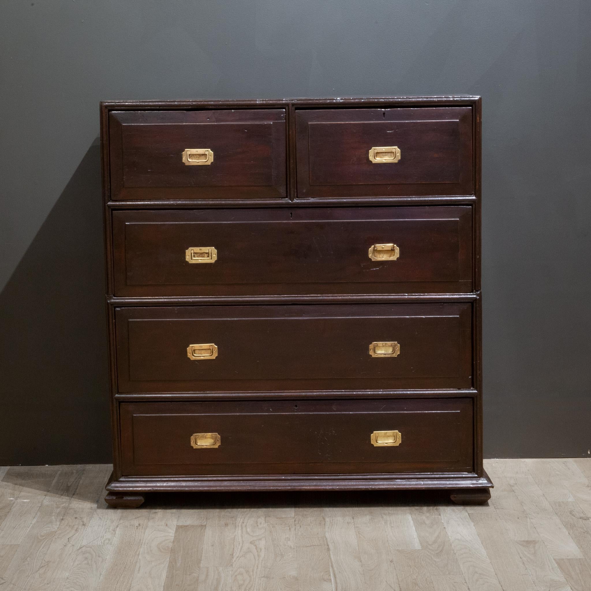 Anglo-Indian Early 18th c. Anglo/Indian Rosewood Campaign Chest, c.pre-1730