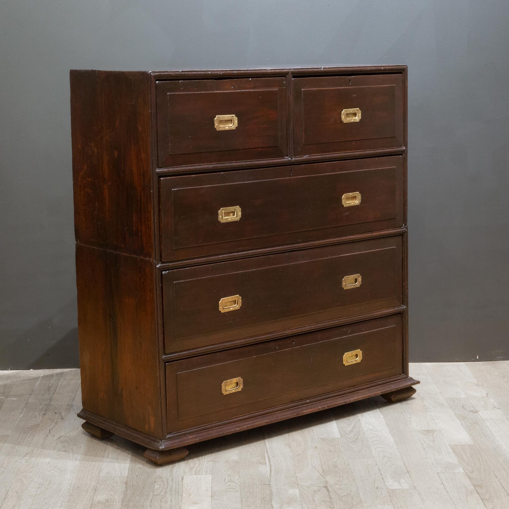 English Early 18th c. Anglo/Indian Rosewood Campaign Chest, c.pre-1730