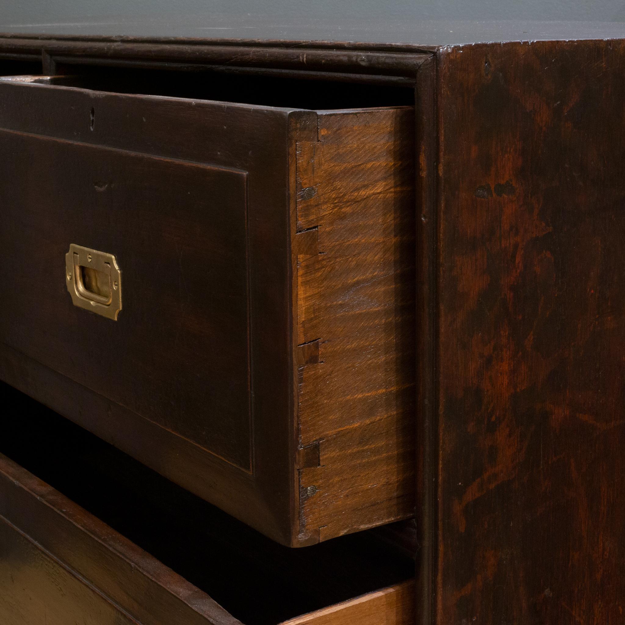 Early 18th c. Anglo/Indian Rosewood Campaign Chest, c.pre-1730 1