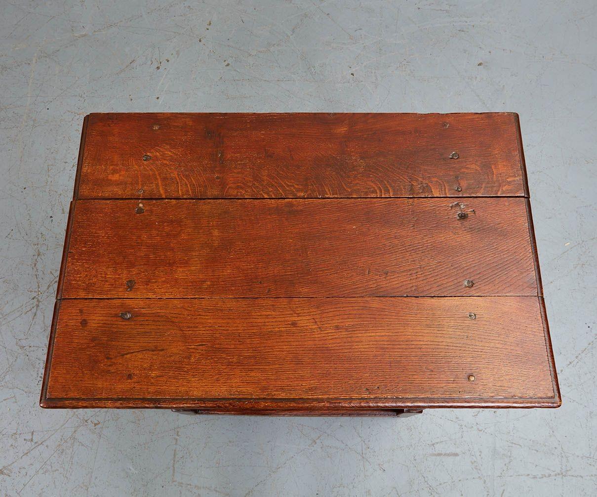 Baroque Early 18th c. English Oak Single Drawer Table For Sale