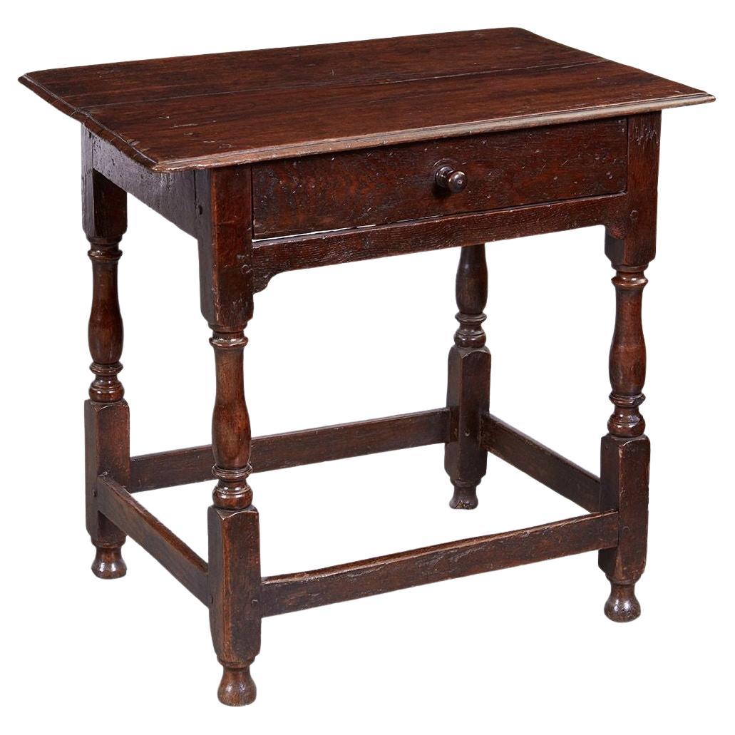 Early 18th c. English Oak Table For Sale