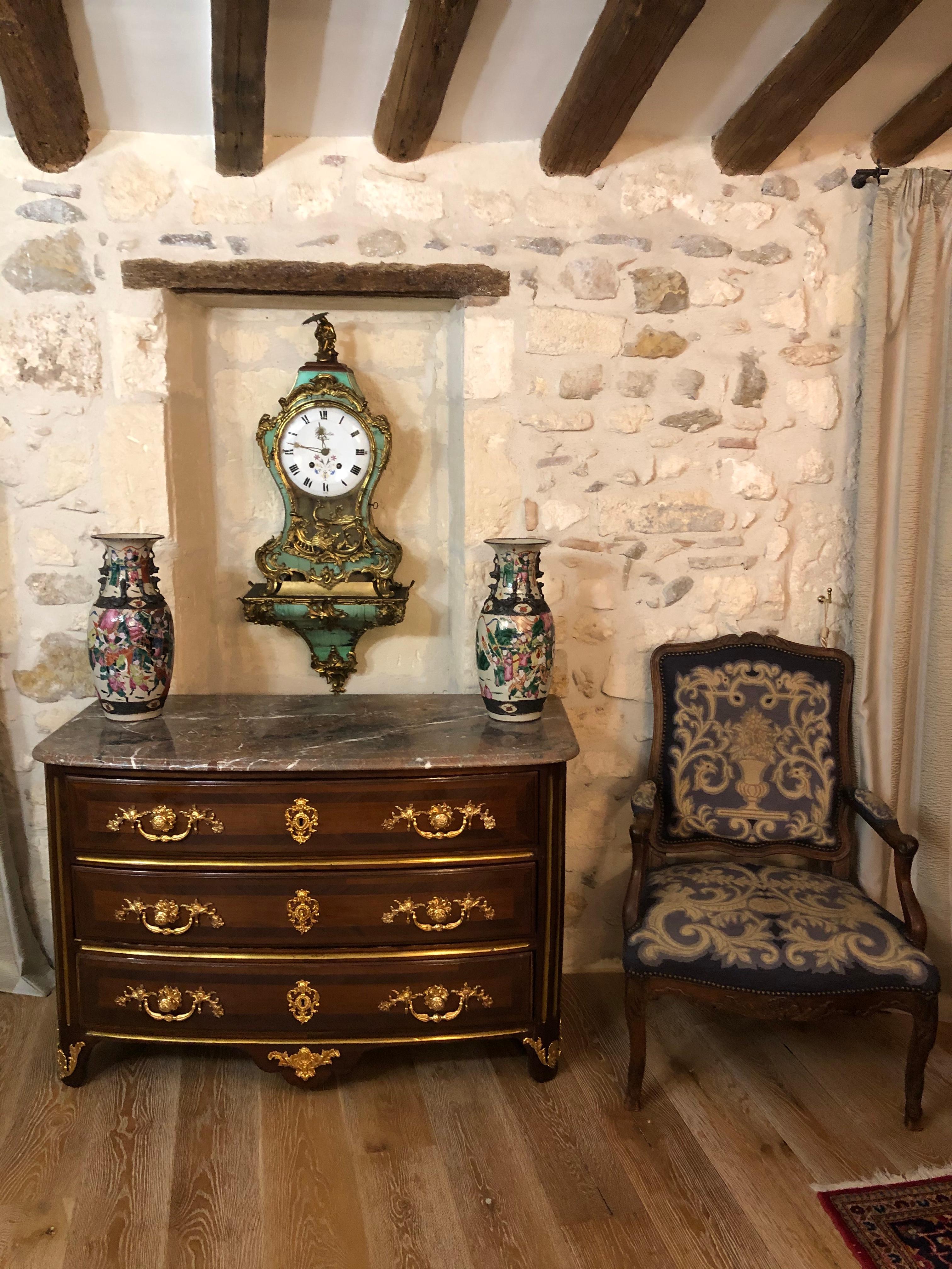18th Century 18th C. Louis XIV Style Commode with Ormolu Bronze Mounts attrib. Etienne Doirat For Sale