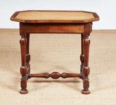 Early 18th c. Italian Baroque Walnut Octagonal Table