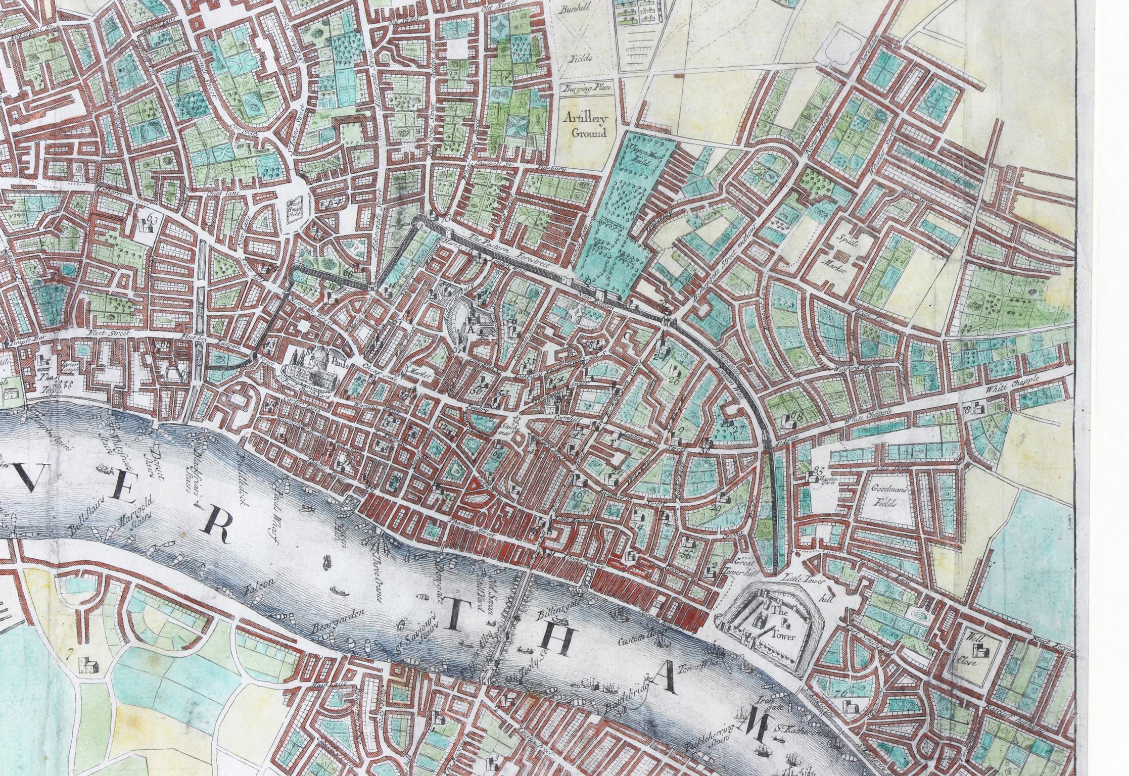 18th century london map