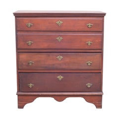 Early 18th C New England Blanket Chest, c. 1740