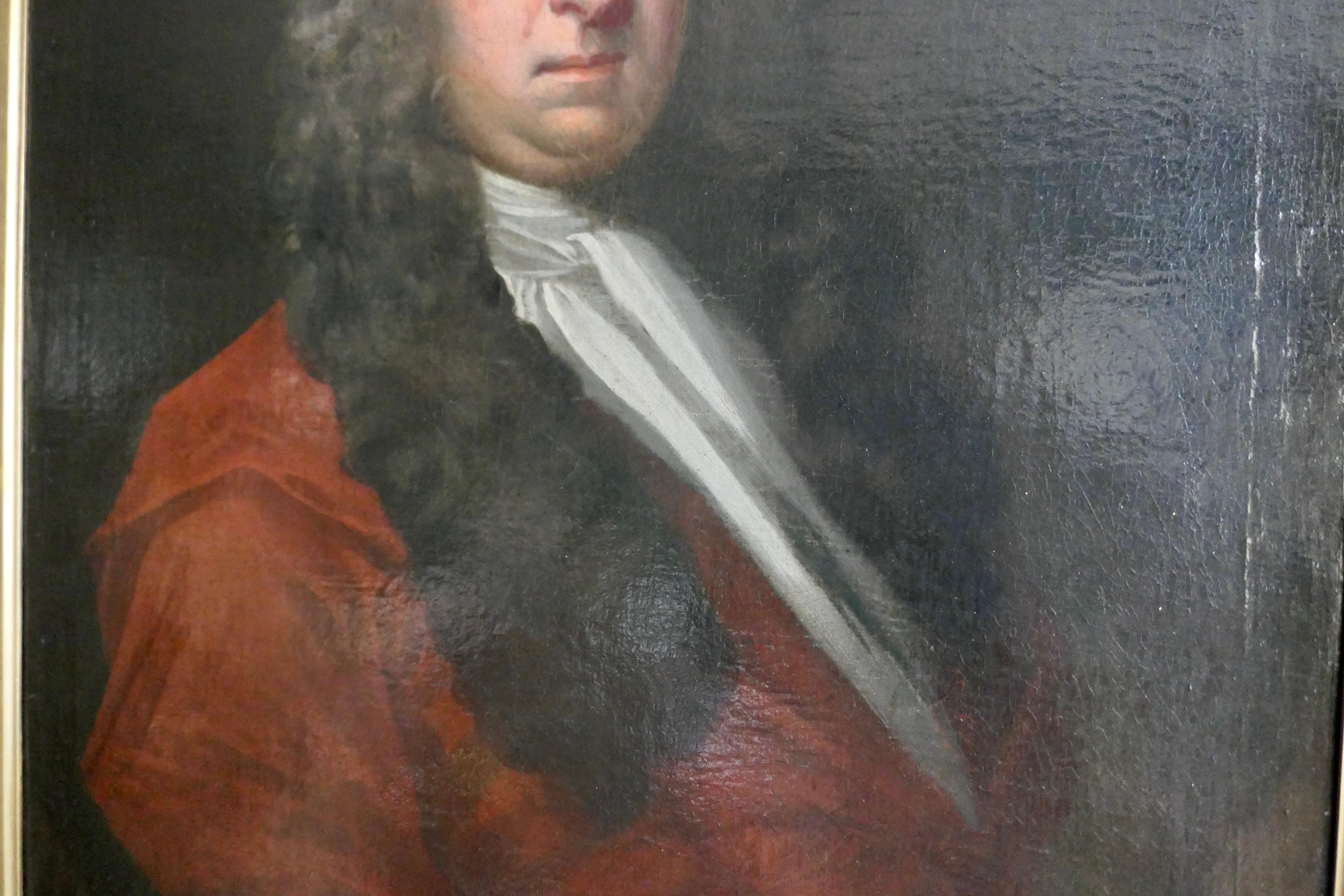 Early 18th Century Portrait of a Gentleman, William Woodhouse of Rearsby Hall For Sale 1