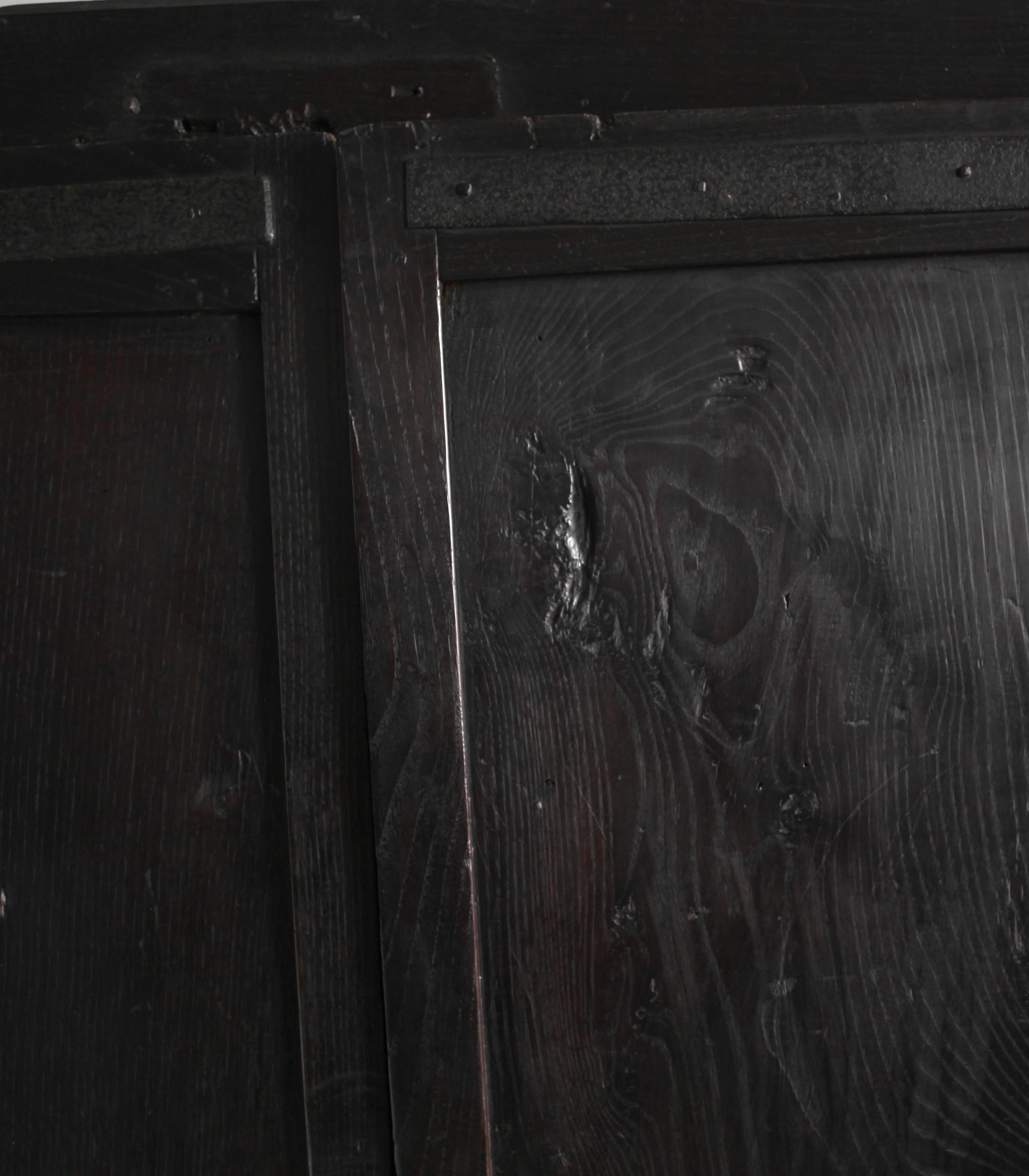 Early 18Th C. Primitive Wabi Sabi Basque Mountain Cupboard In Good Condition In London, GB