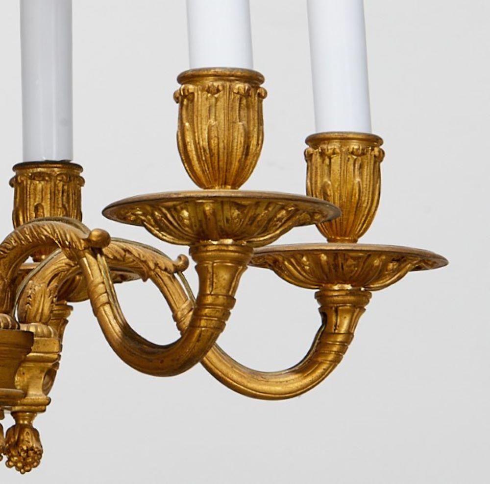 Early 18th Century Early 18th C. Régence Ormolu Chandelier, Keck Collection, Sotheby's 5 Dec 1991 For Sale