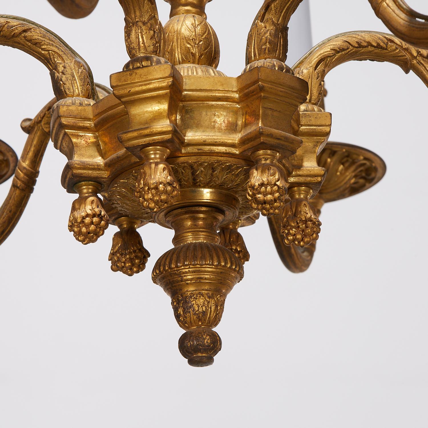 Early 18th C. Régence Ormolu Chandelier, Keck Collection, Sotheby's 5 Dec 1991 For Sale 1