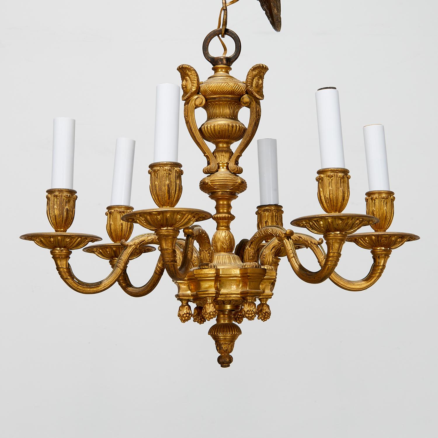 Early 18th C. Régence Ormolu Chandelier, Keck Collection, Sotheby's 5 Dec 1991 For Sale 2
