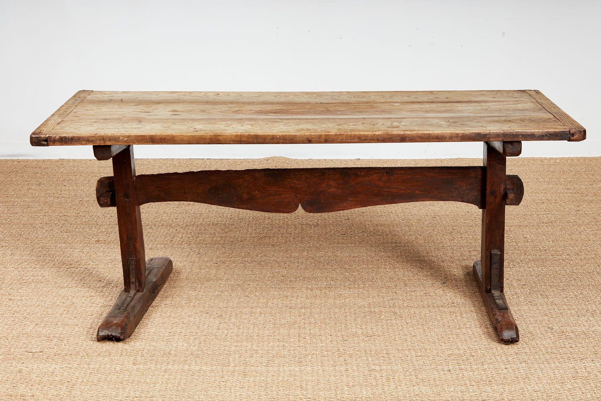 Elm Early 18th c. Tavern Table For Sale