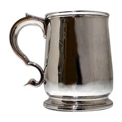 Early 18th Century Antique George I Sterling Silver Half Pint Mug London 1722 Ma