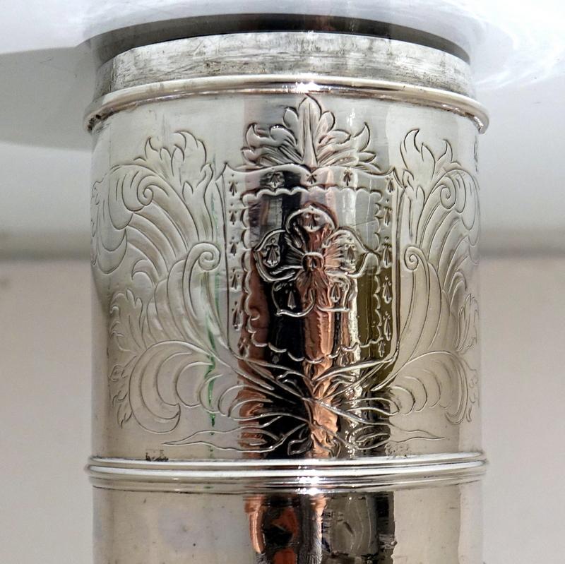 Early 18th Century Antique William III Britannia Silver Sugar Caster London 1701 3