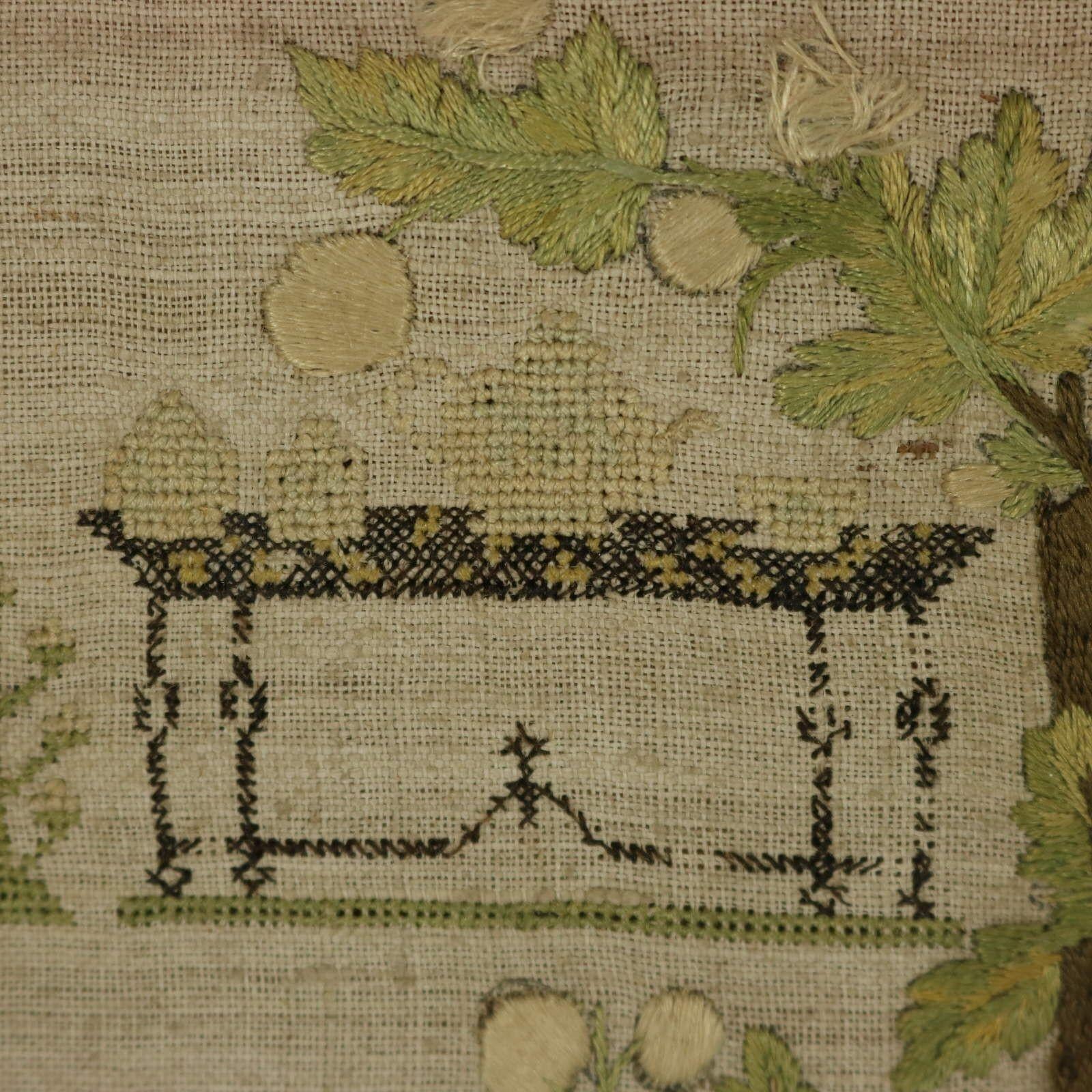 Early 18th Century Band Sampler, 1713, by Ann Arner For Sale 3