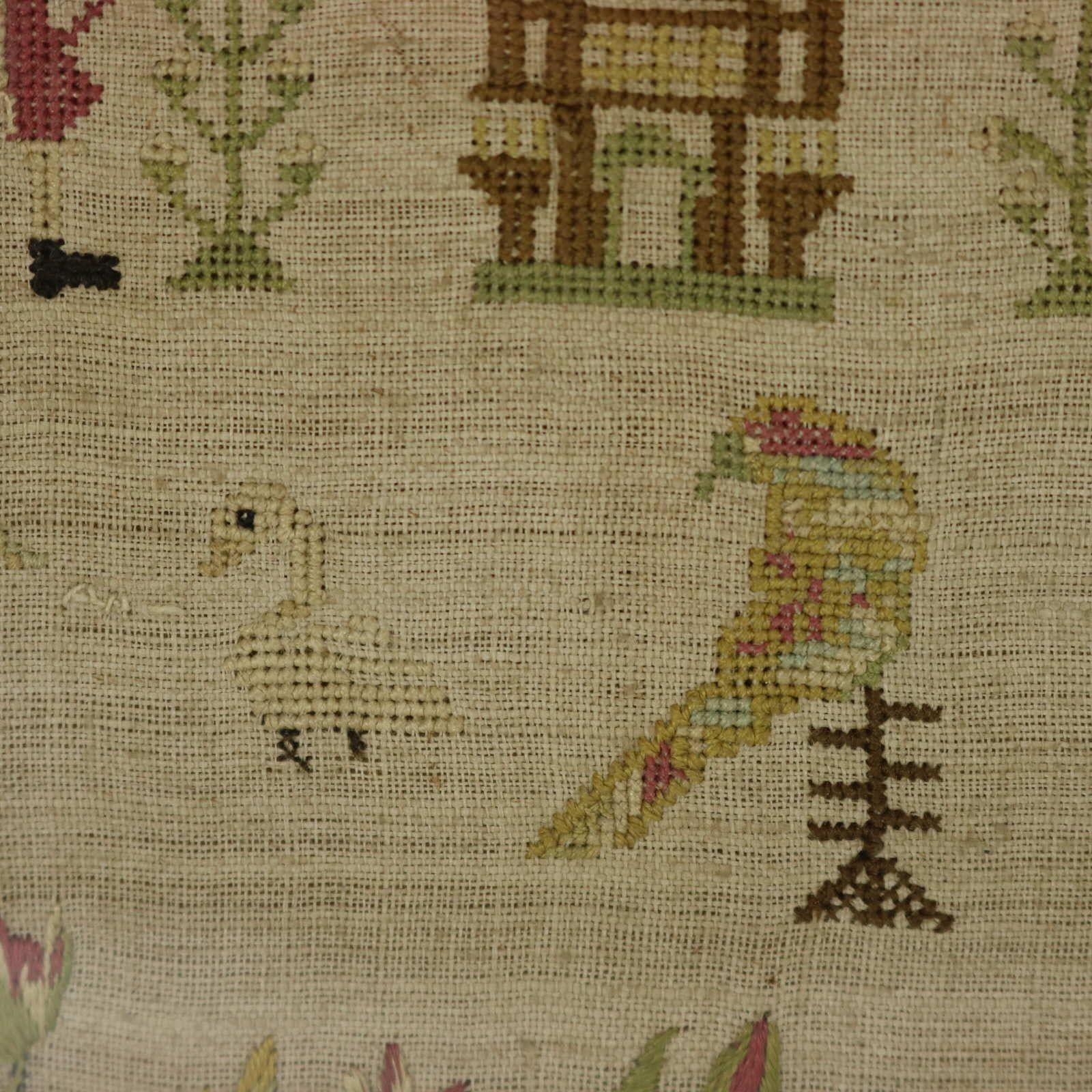 Early 18th Century Band Sampler, 1713, by Ann Arner For Sale 5