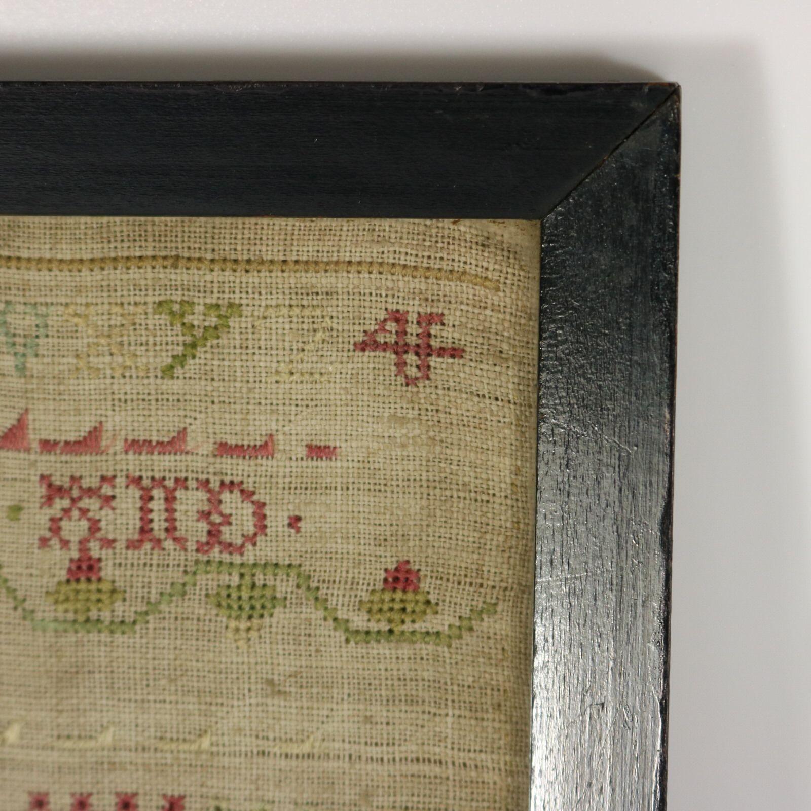 Early 18th Century Band Sampler, 1713, by Ann Arner For Sale 2