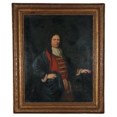 Antique Early 18th-Century Baroque Portrait of a Nobleman