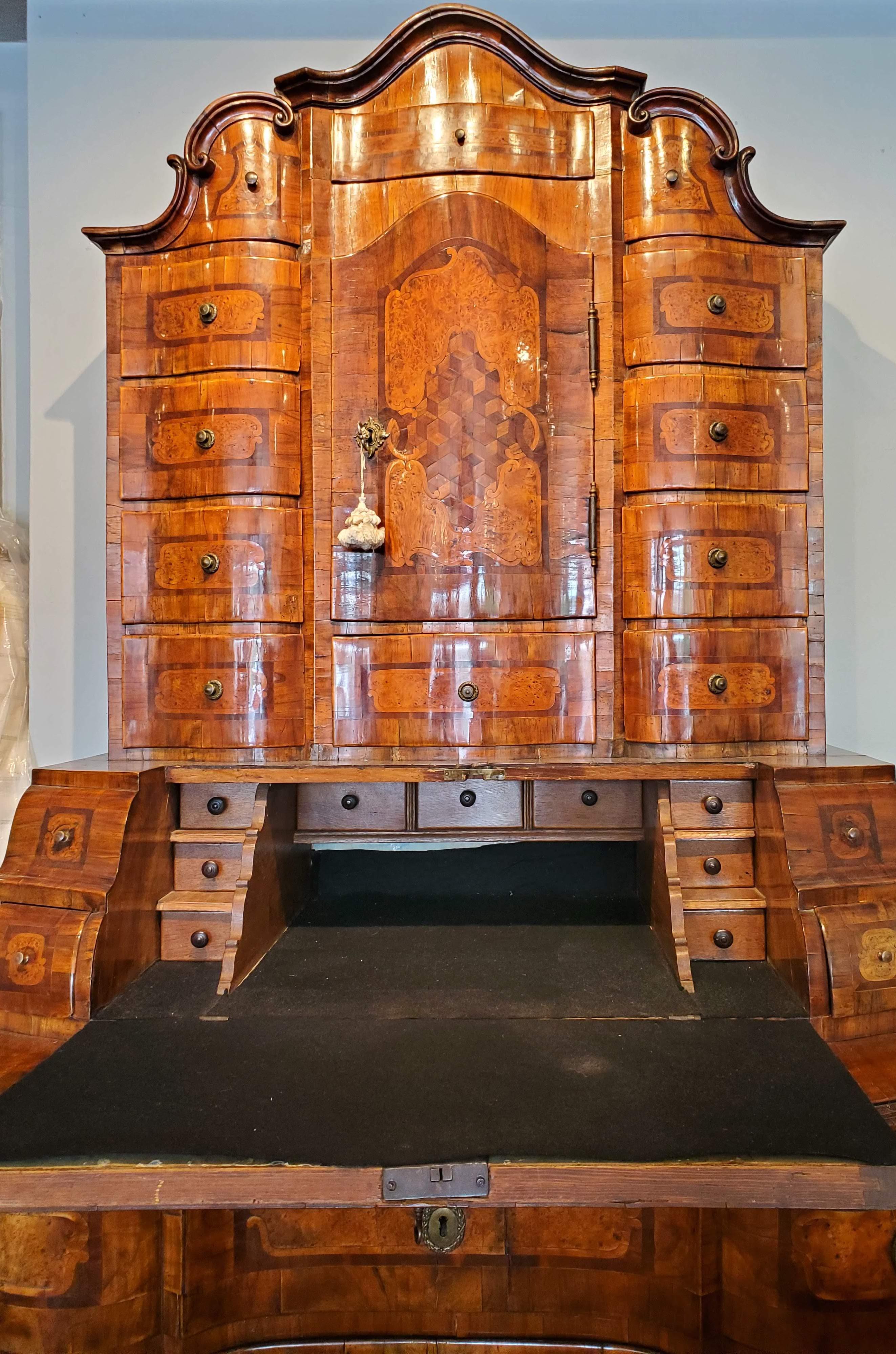 Austrian Early 18th Century Bavarian Bureau Cabinet