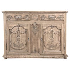 Aparador de roble decapado con sirenas de principios del siglo XVIII, época de la Régence belga