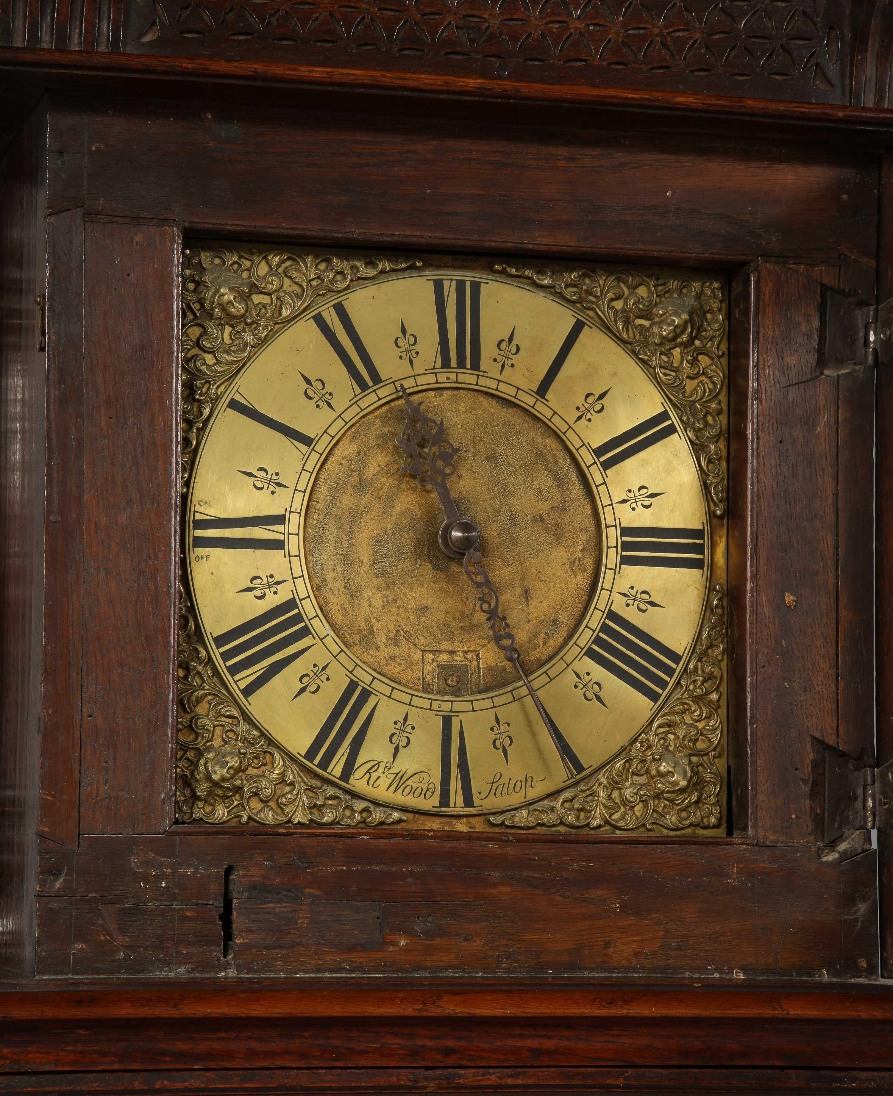 Early 18th Century Brass Dial Clock 2
