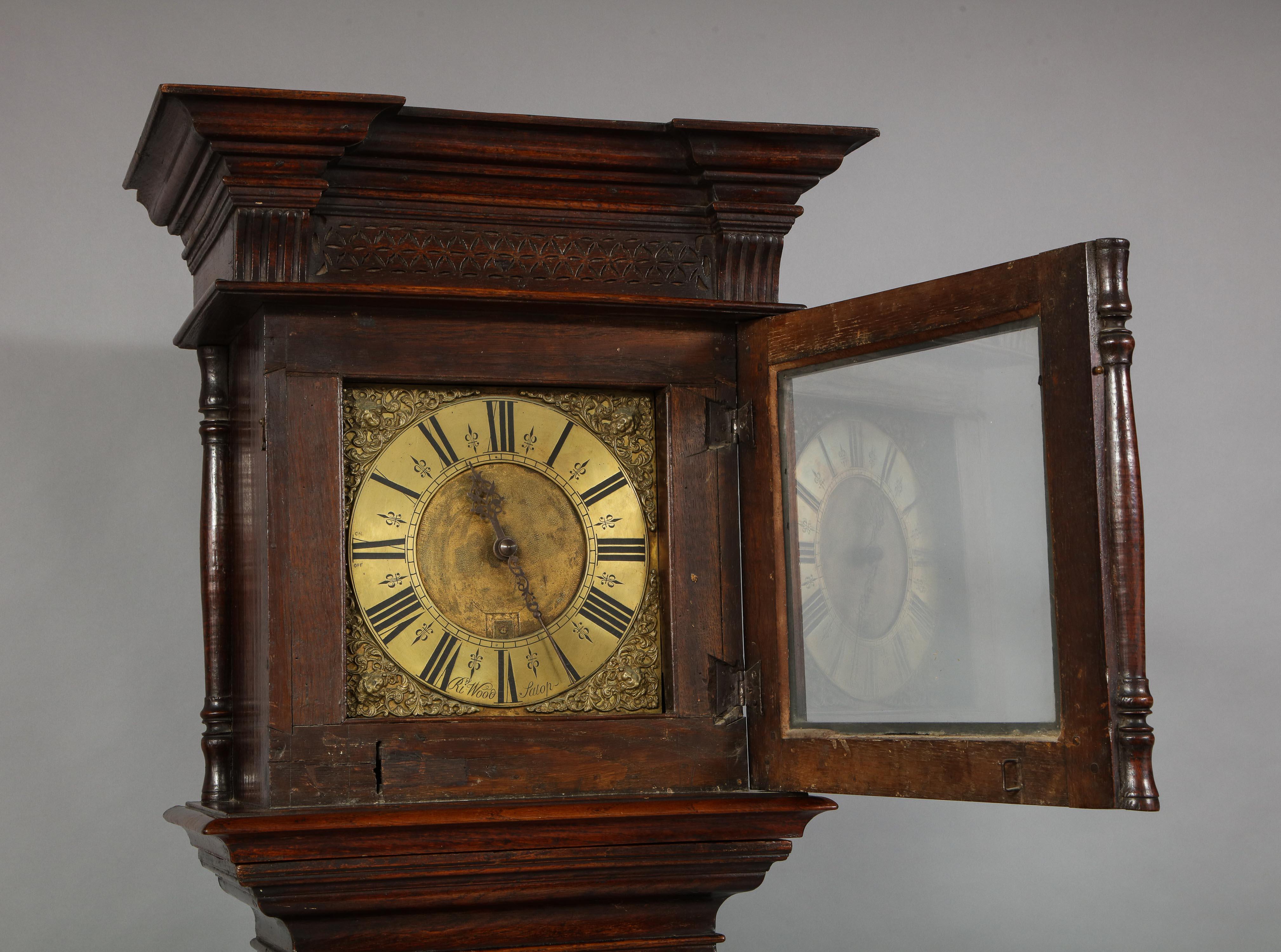 Early 18th Century Brass Dial Clock 3