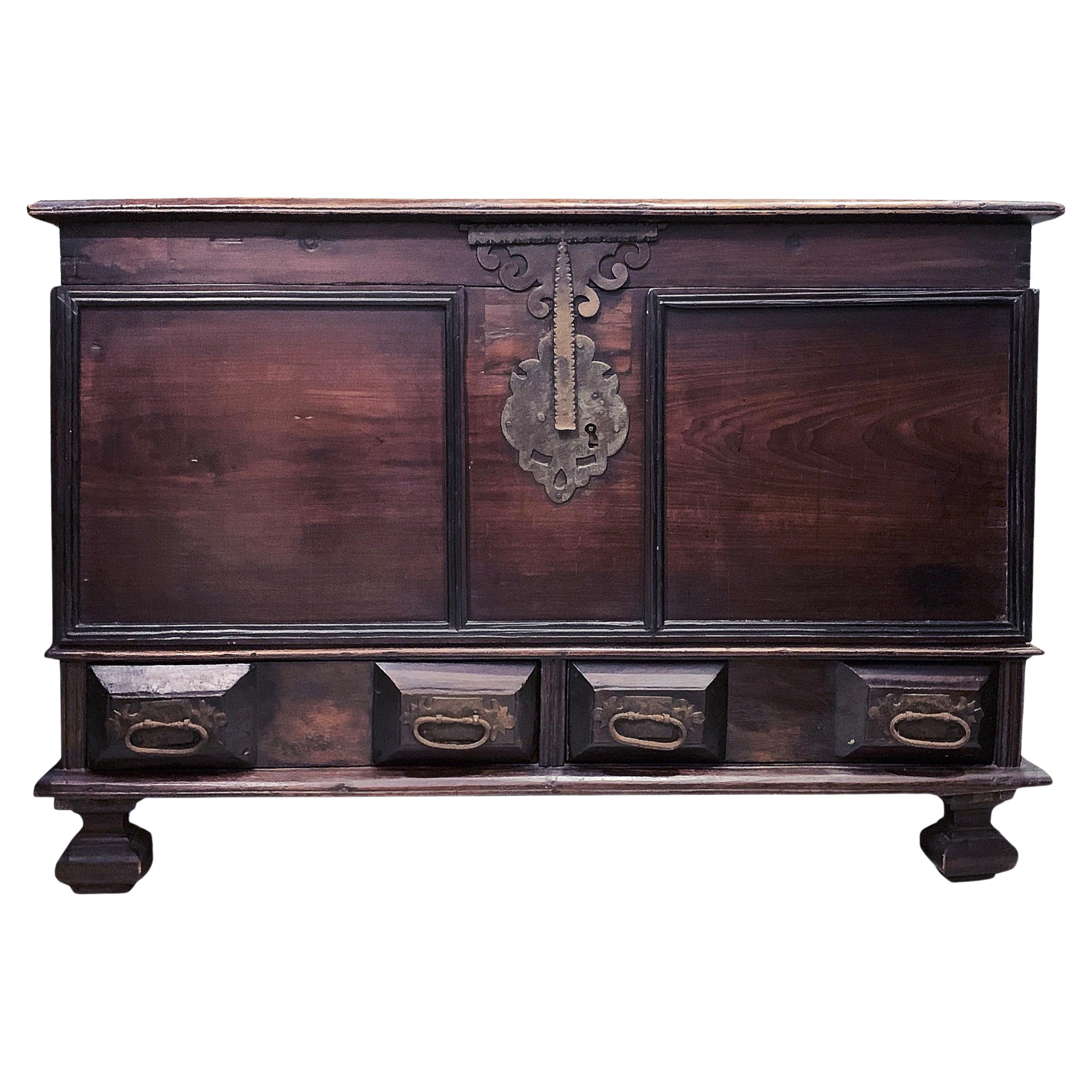Early 18th Century Brazil Colonial Chest