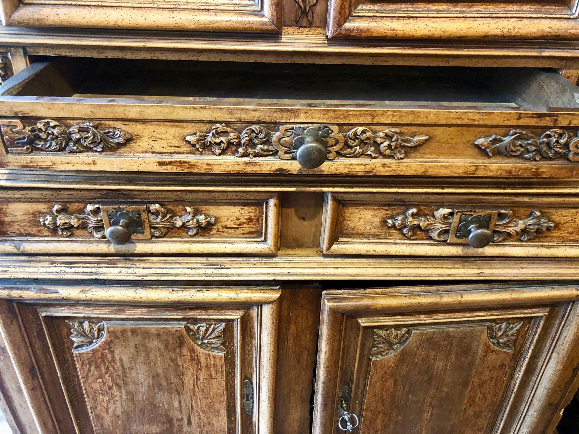 Early 18th Century Buffet Deux Corps from Provence, France 1
