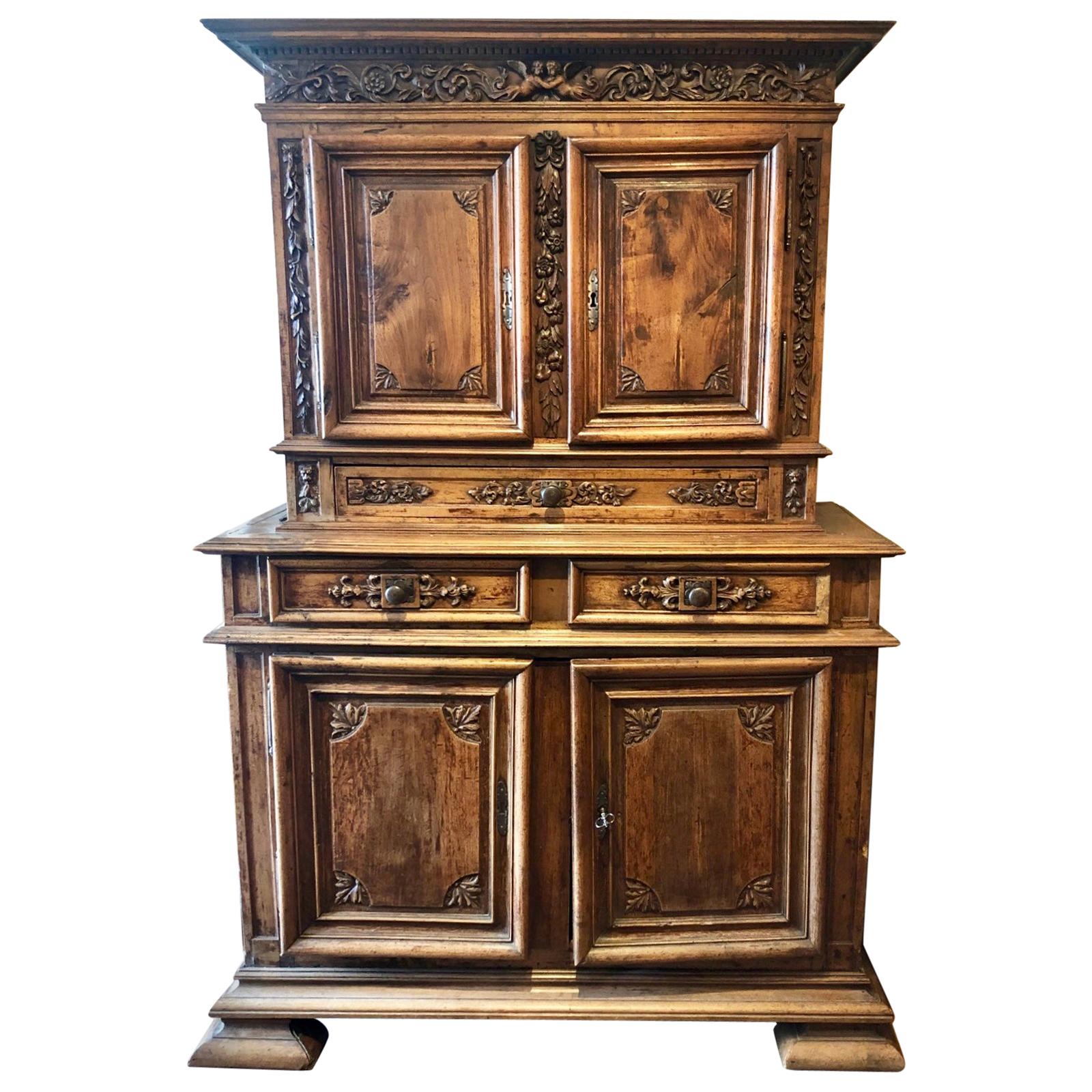 Early 18th Century Buffet Deux Corps from Provence, France