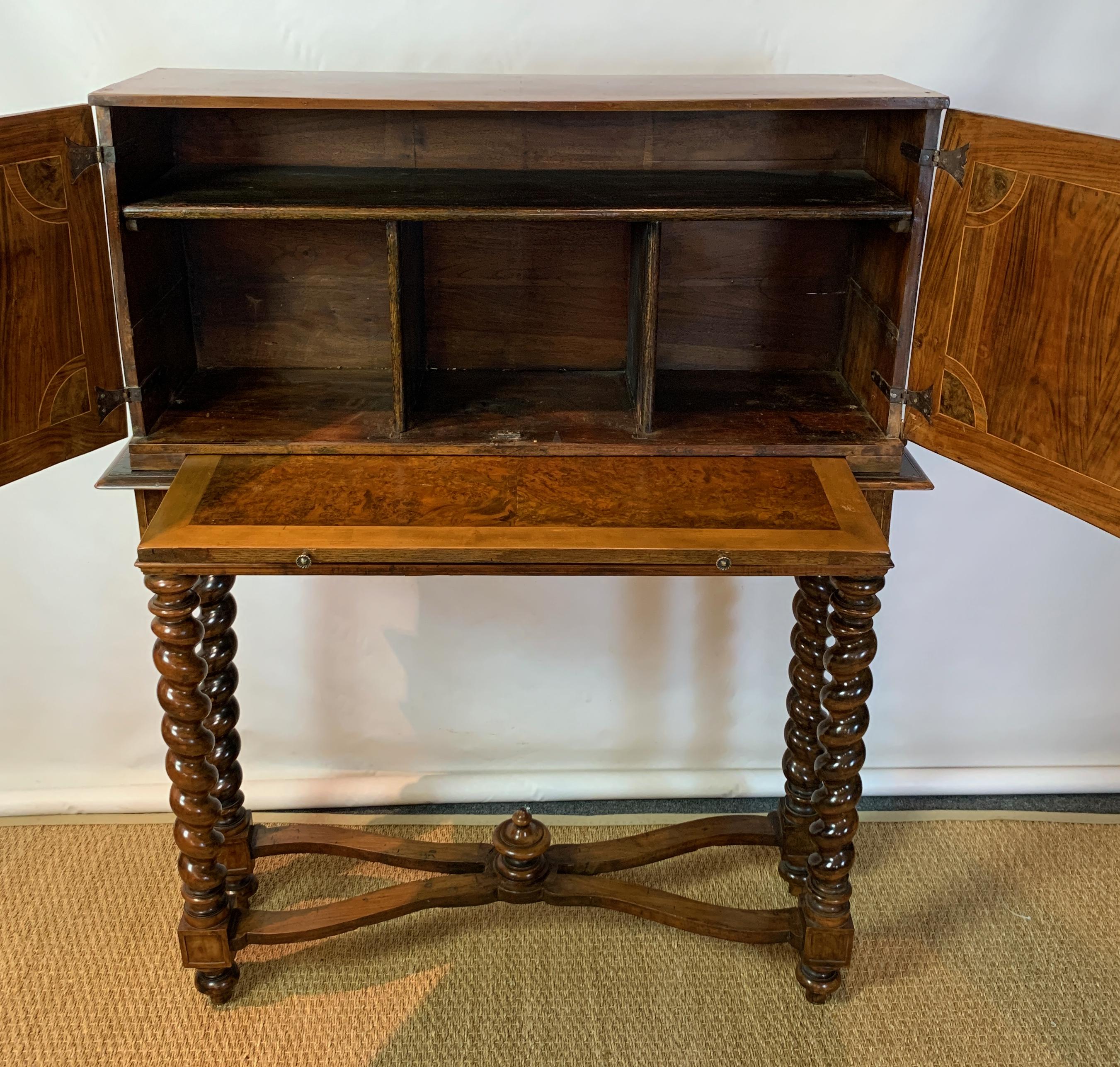 Early 18th Century Burl Walnut Cabinet on Stand 6