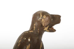 Early 18th Century Carved Wood Dog Figure of the St. Rochus of Montpellier