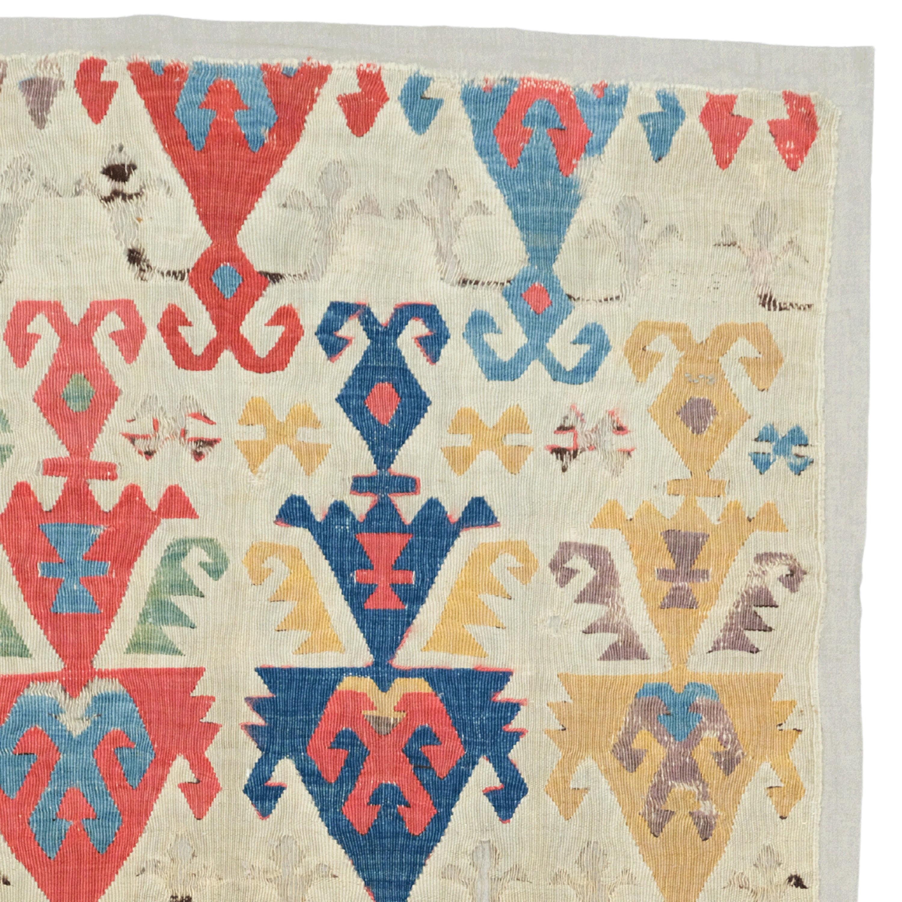 Early 18th Century Central Anatolia Kilim - Antique Turkish Rug, Antique Rug 1