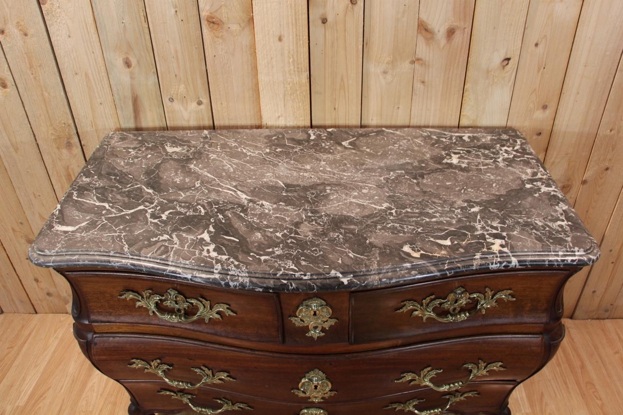 Early 18th Century Chest Of Drawers, Port Work Bon état - En vente à Charmes, FR