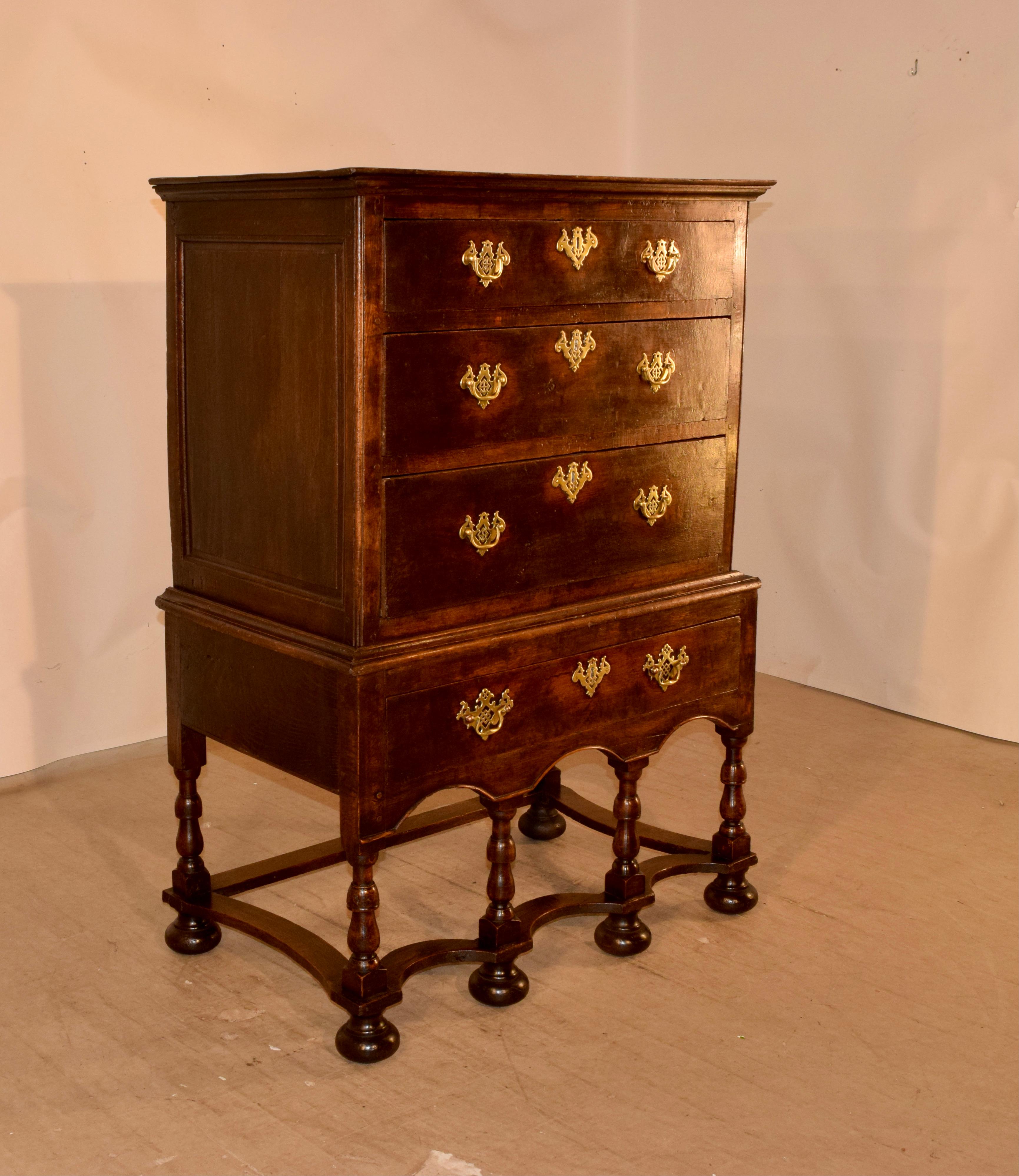 18th Century and Earlier Early 18th Century Chest on Stand For Sale