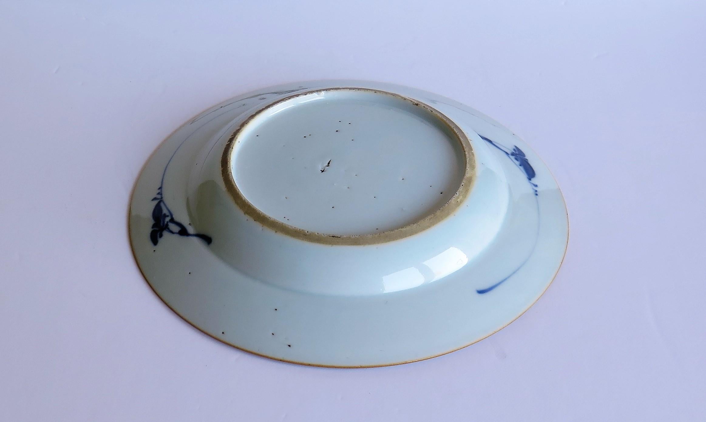 Early 18th Century Chinese Porcelain Blue and White Plate or Dish, Qing Ca 1730 14