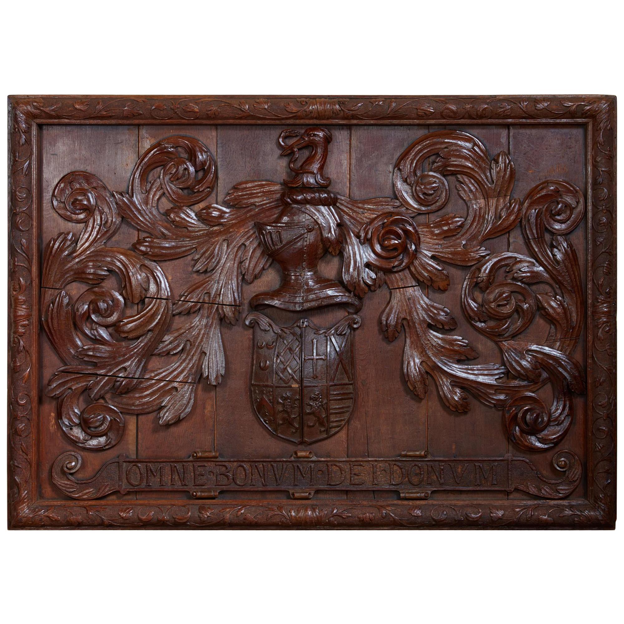 Early 18th Century Coat of Arms For Sale