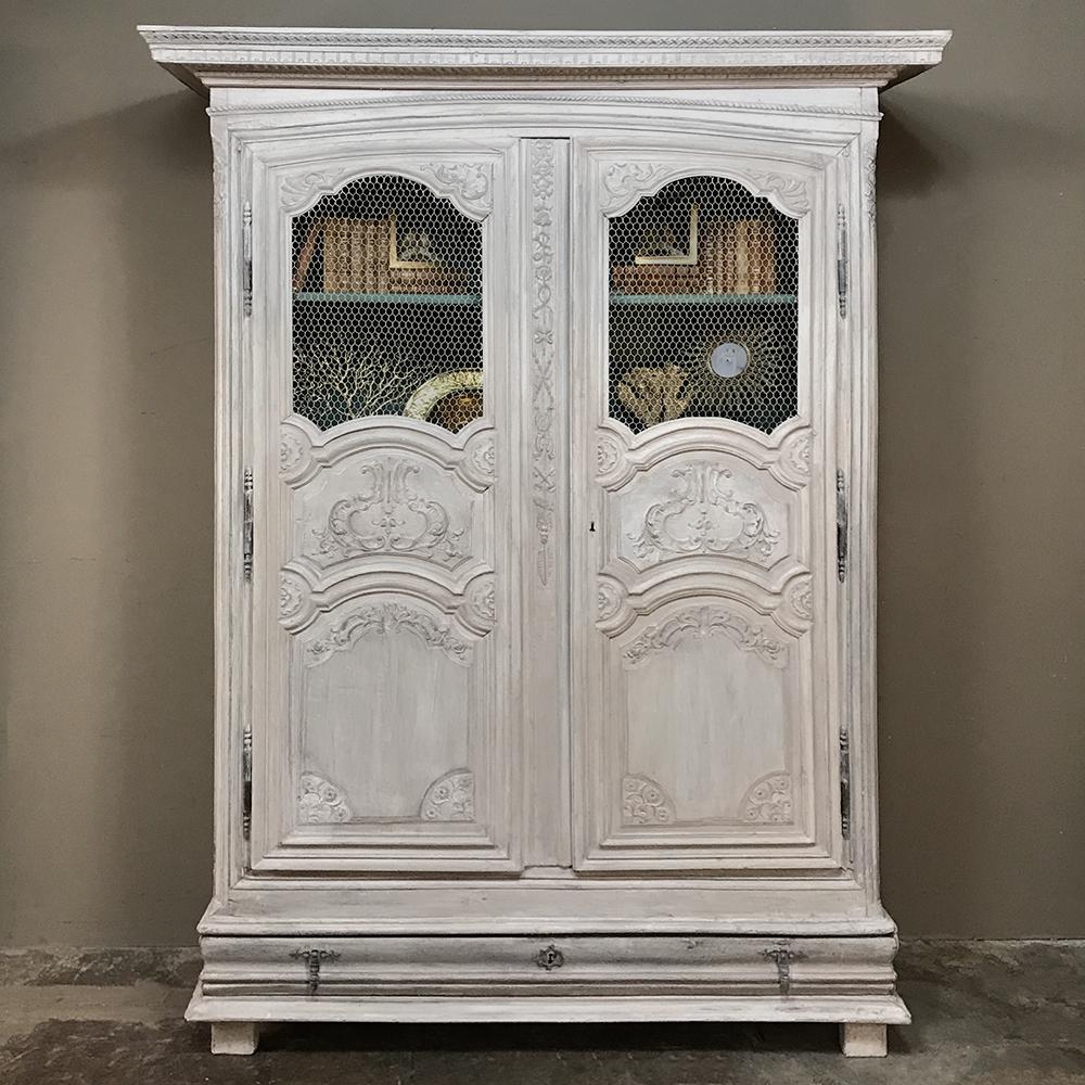 Louis XIV Early 18th Century Country French Armoire, Bookcase