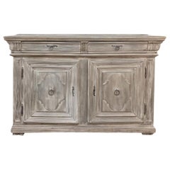 Early 18th Century Country French Whitewashed Buffet