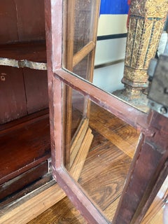 Early 18th Century Dutch “Arched “ and Glazed Wall Cabinet.