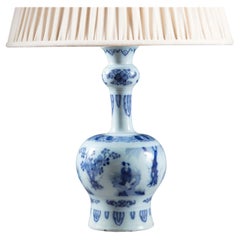 Early 18th Century Dutch Delft Knobble Vases Mounted as Table Lamp