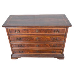 Early 18th-Century Emilian Walnut Chest of Drawers with Fruitwood Inlay
