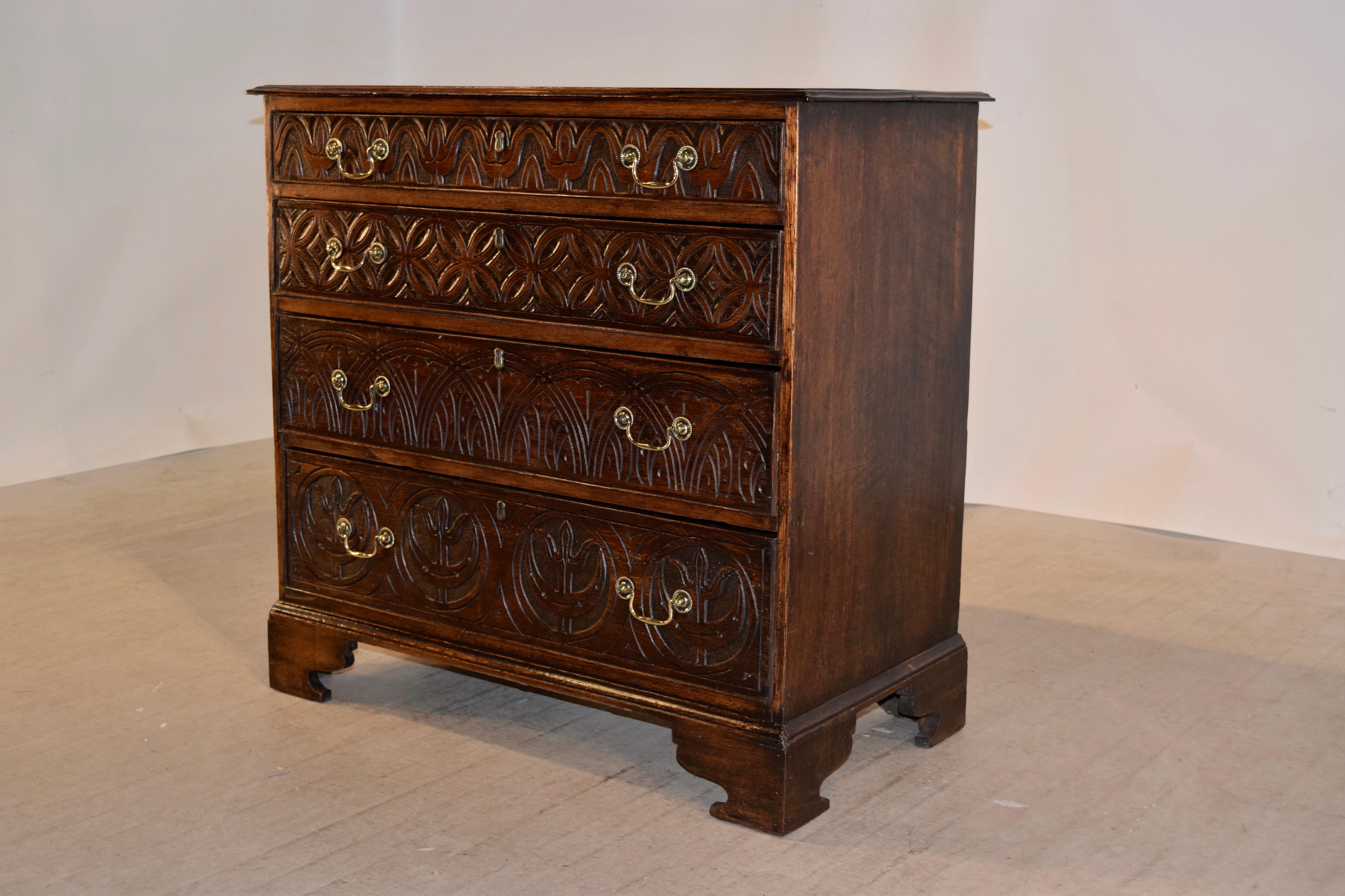 William and Mary Early 18th Century English Chest