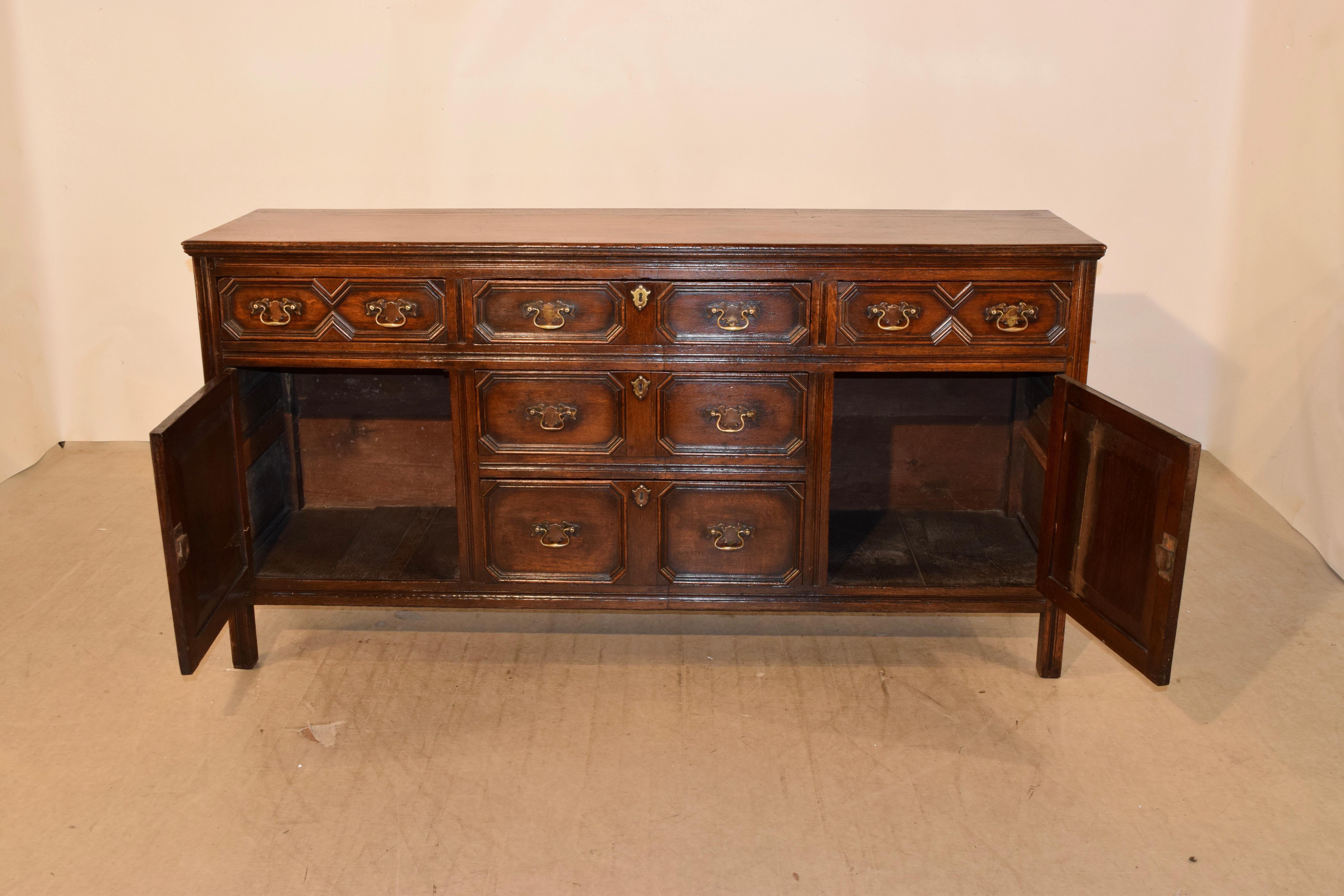 Early 18th Century English Dresser Base 2