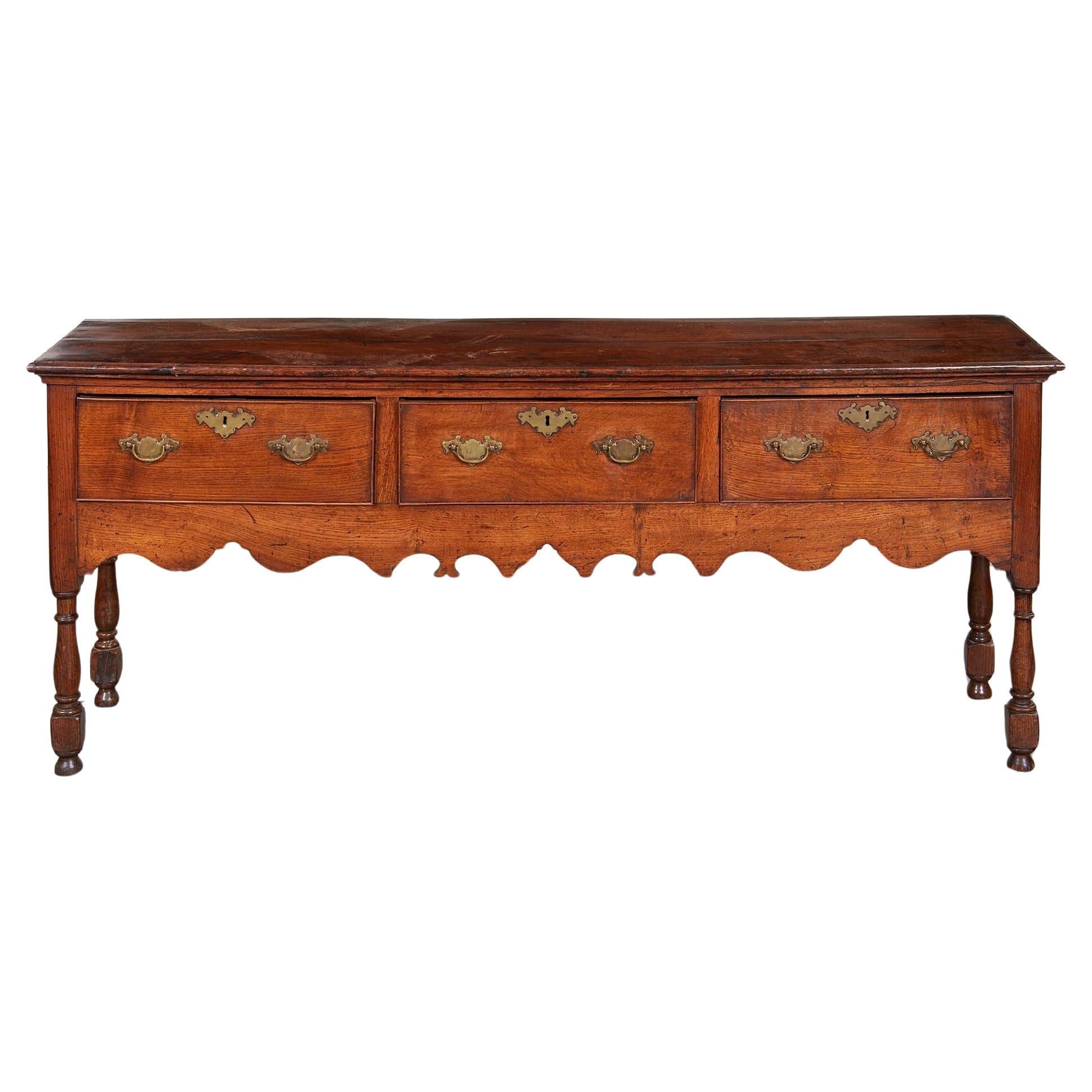 Early 18th Century English Low Dresser For Sale