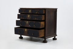 Early 18th Century English Oak and Ebonised Chest of Drawers