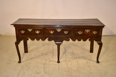 Early 18th Century English Oak Sideboard