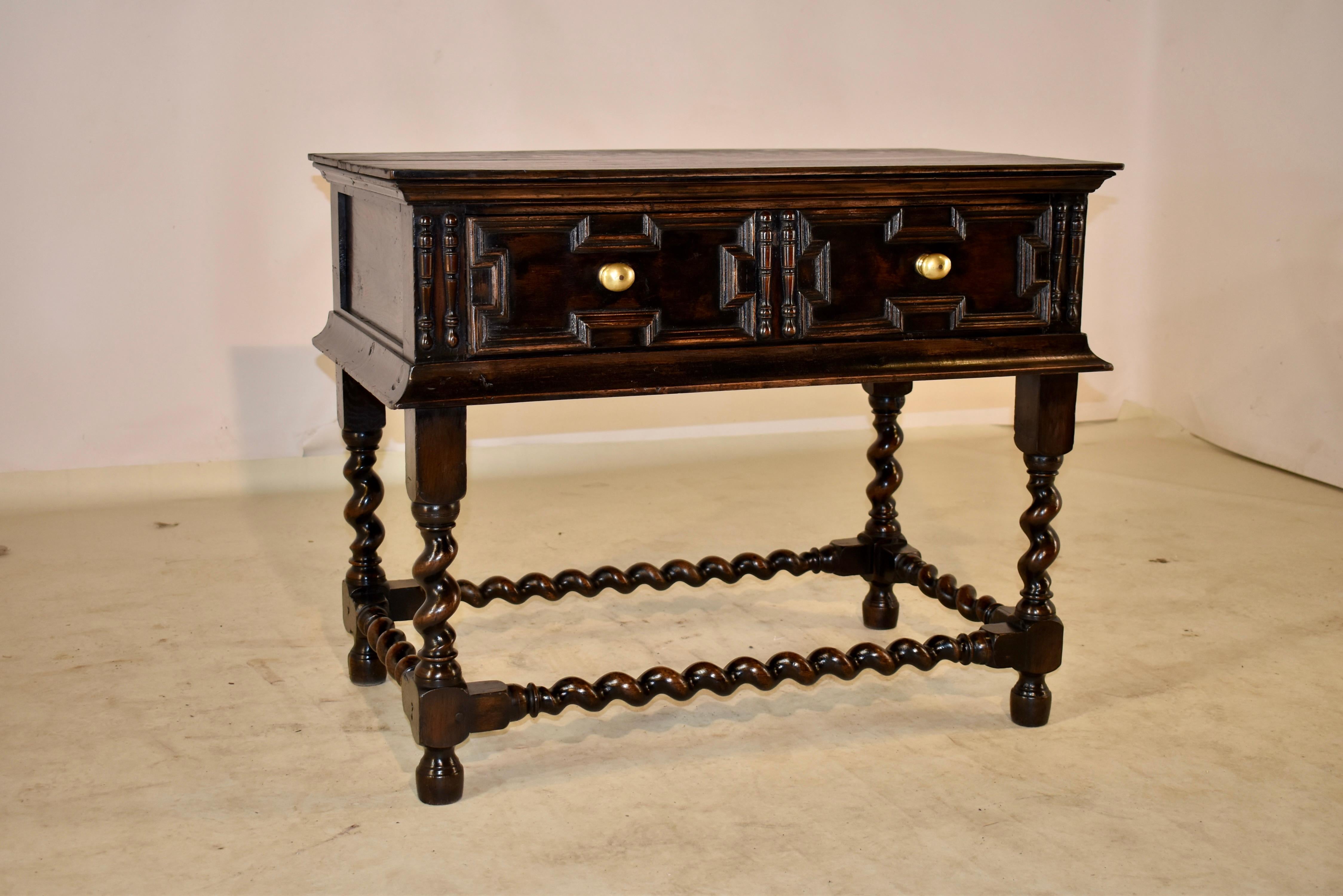 18th Century and Earlier Early 18th Century English Oak Table For Sale