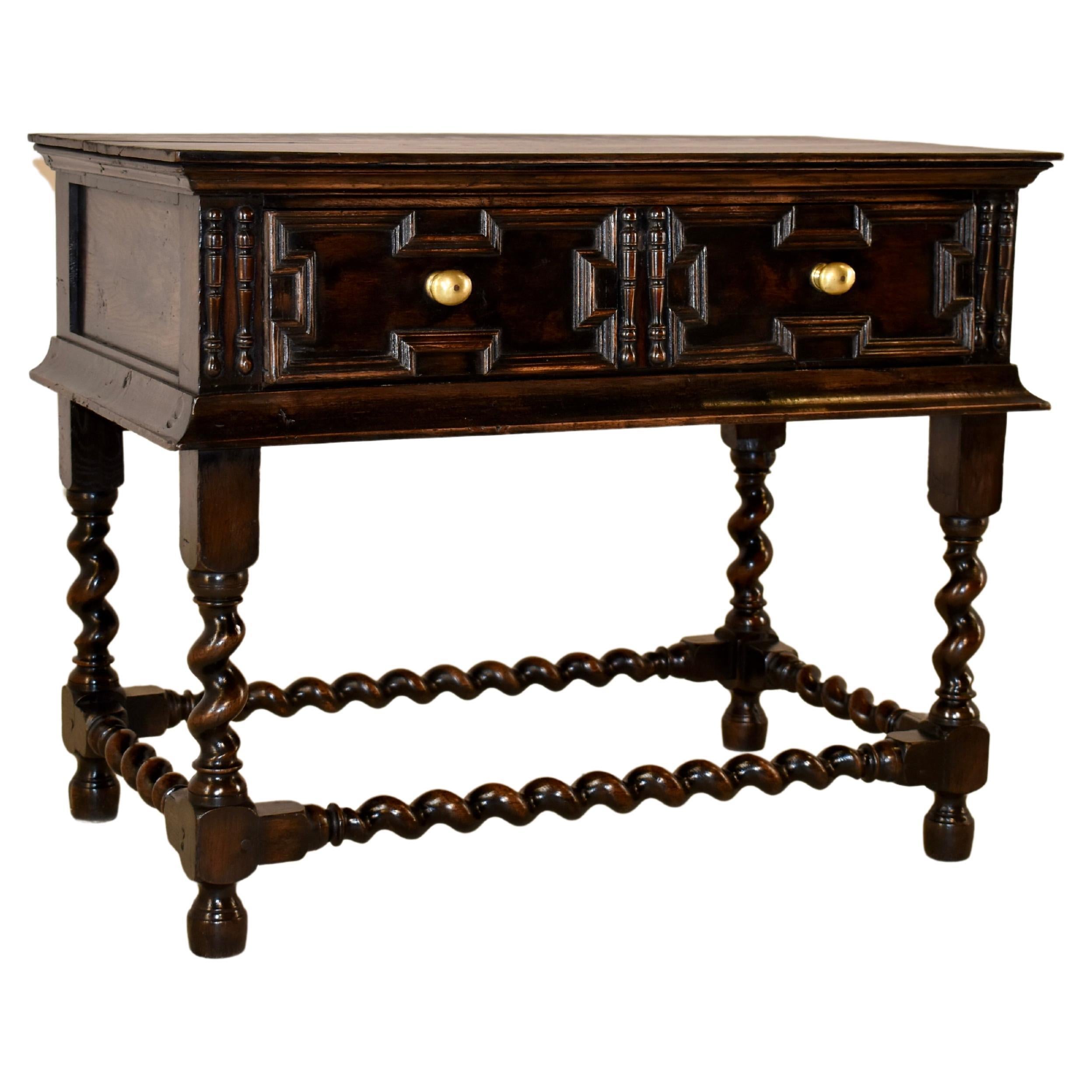 Early 18th Century English Oak Table For Sale