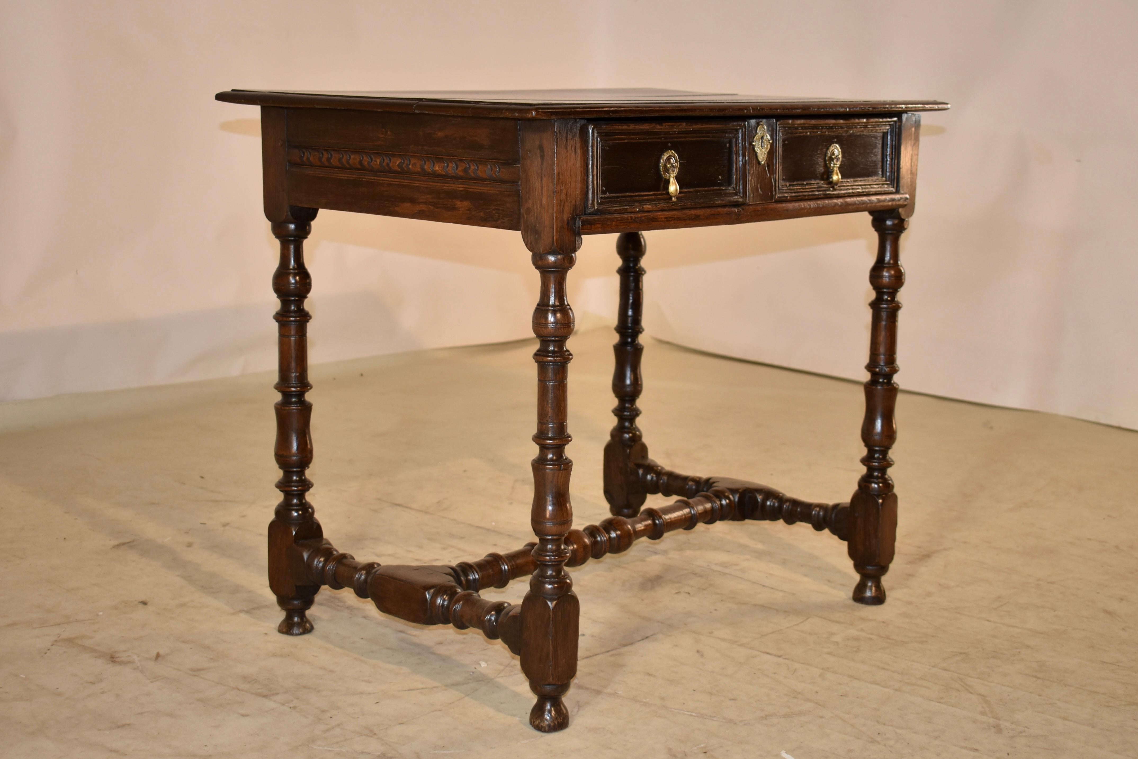 Early 18th Century English Side Table In Good Condition For Sale In High Point, NC